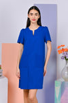 AWE Dresses RAYNA PATCH POCKET DRESS IN BLUE