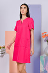 AWE Dresses RAYNA PATCH POCKET DRESS IN ROSE