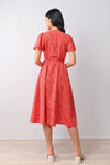 AWE Dresses TATUM FLORAL WRAP DRESS IN RED