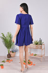 AWE One Piece *BACKORDER* KYEE SQUARE-NECK DRESS-ROMPER IN COBALT BLUE