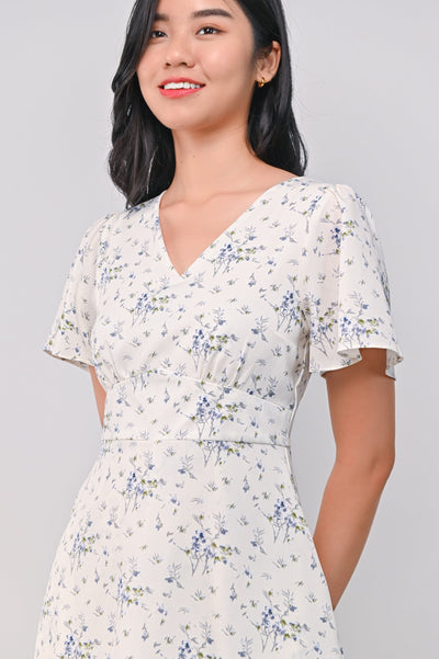 AWE One Piece JAYDE FLORAL DRESS-ROMPER IN OFF-WHITE