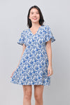 AWE One Piece KURA BLUE FLORAL DRESS-ROMPER