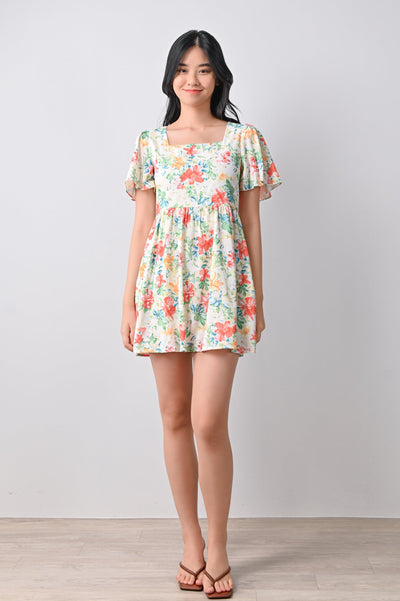 AWE One Piece SEKO DRESS-ROMPER IN VIBRANT FLORAL