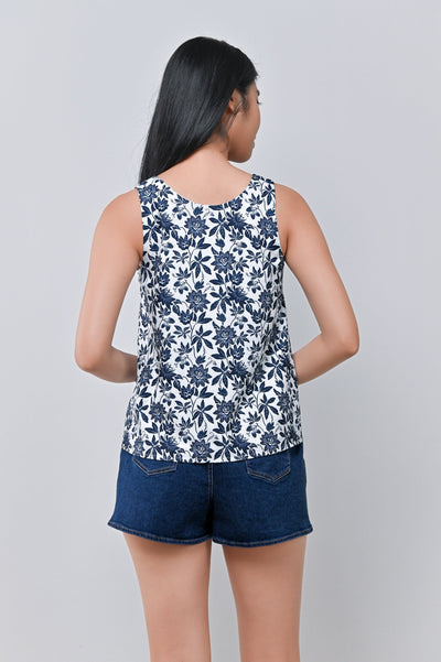 AWE Tops CAMY NAVY TWO-WAY TOP