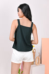 AWE Tops CHANTAL BUTTON TOP IN GREEN