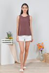 AWE Tops HAZEL TWO-WAY TOP IN PLUM