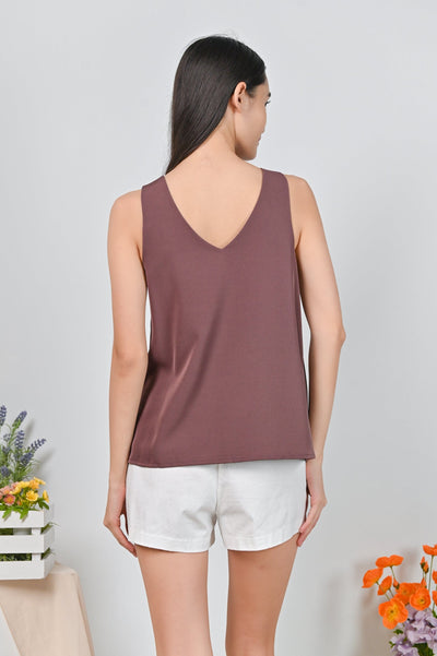 AWE Tops HAZEL TWO-WAY TOP IN PLUM