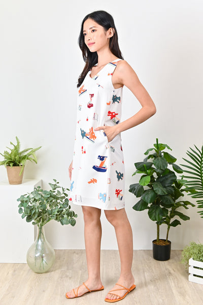 All Would Envy Dresses PLAYGROUND TWO-WAY DRESS IN WHITE