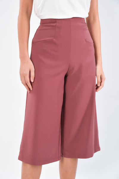 AWE Bottoms ASHLEY CULOTTES IN TEA ROSE