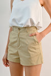 AWE Bottoms JEANETTE SHORTS IN KHAKI