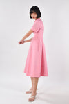 AWE Dresses CELESTE FIT-AND-FLARE DRESS IN PINK