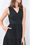 AWE Dresses DREW TIERED MAXI IN BLACK
