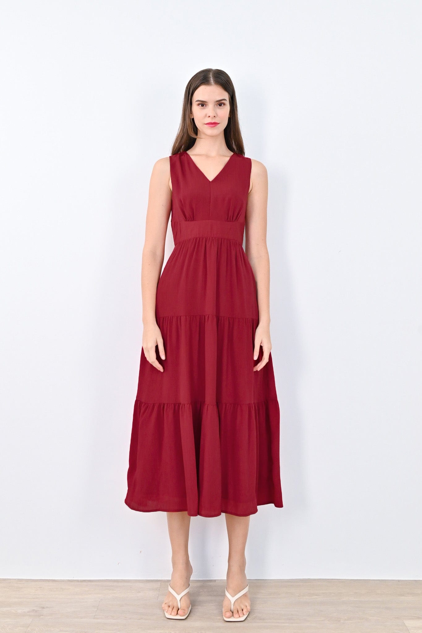 DREW TIERED MAXI IN RED – All Would Envy