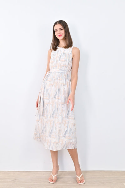 AWE Dresses KERIN ABSTRACT MIDAXI IN PINK