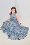 AWE Dresses KIMBERLEY TIERED MAXI IN BLUE FLORAL