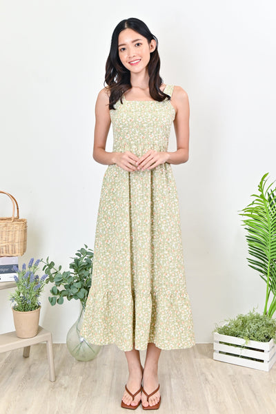 AWE Dresses SU-ANN THICK-STRAP DRESS IN GREEN
