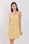 AWE Dresses TIFFANY SCOOP-NECK DRESS IN YELLOW
