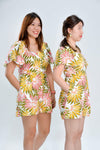 AWE Dresses VACATION TIERED PLAYSUIT IN YELLOW