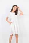 AWE Dresses VICKS BABYDOLL DRESS IN WHITE