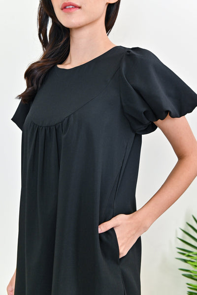 AWE One Piece FAWN SLEEVED DRESS IN BLACK