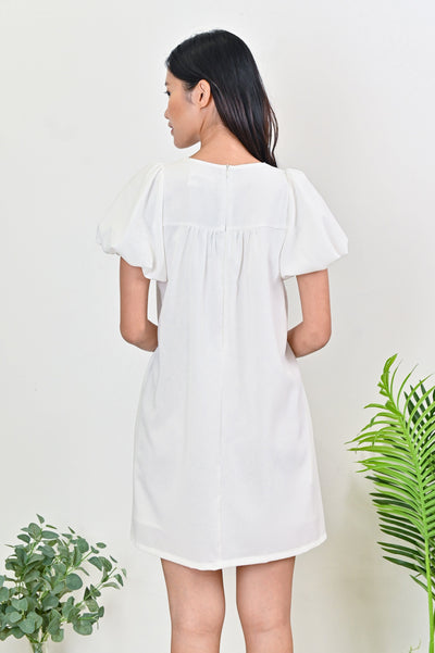 AWE One Piece FAWN SLEEVED DRESS IN WHITE