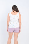 AWE Shirts & Tops DINO TWO-WAY TOP IN WHITE