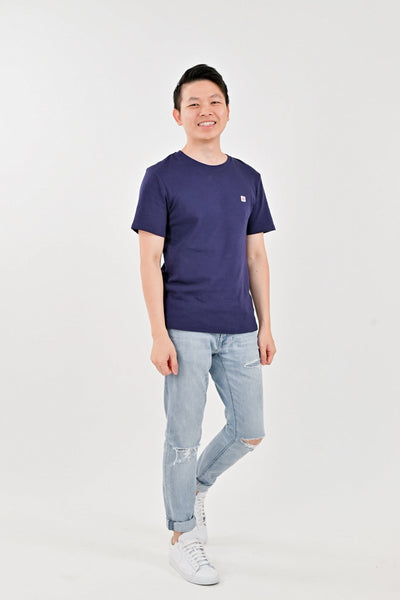 AWE Tops AWE MENS' LOGO TEE IN NAVY