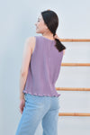 AWE Tops JANISE PLEAT TOP IN LILAC