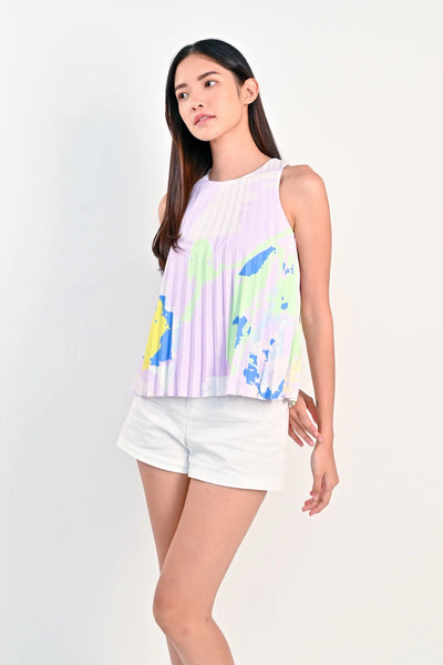 AWE Tops LILAC BREATHS FLARE TOP