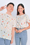 AWE Tops LUCKY KOI UNISEX TEE IN OFF-WHITE