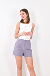 AWE Tops SUEE PLEAT SHORTS IN LILAC